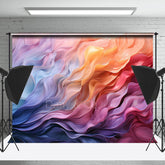 Lofaris 3D Colorful Wave Oil Painting Fine Art Photo Backdrop